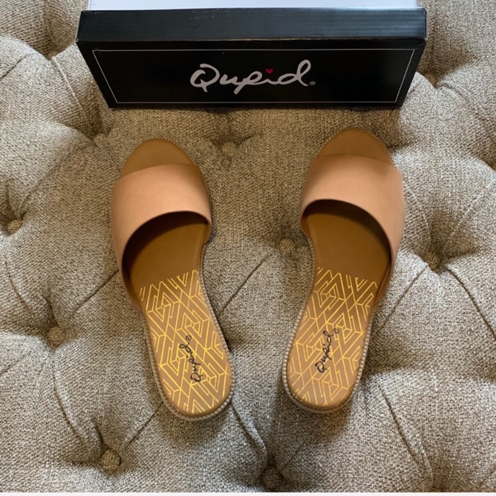 Tan Slide Sandals - Picture 6 of 8
